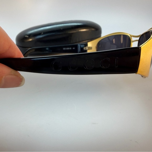 Vintage 90s Unisex Gucci Gold Sunglasses